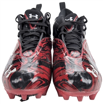 2017 Julio Jones Game Used Atlanta Falcons Under Armour Cleats Used on 1/22/17 - NFC Championship Game (Falcons COA)
